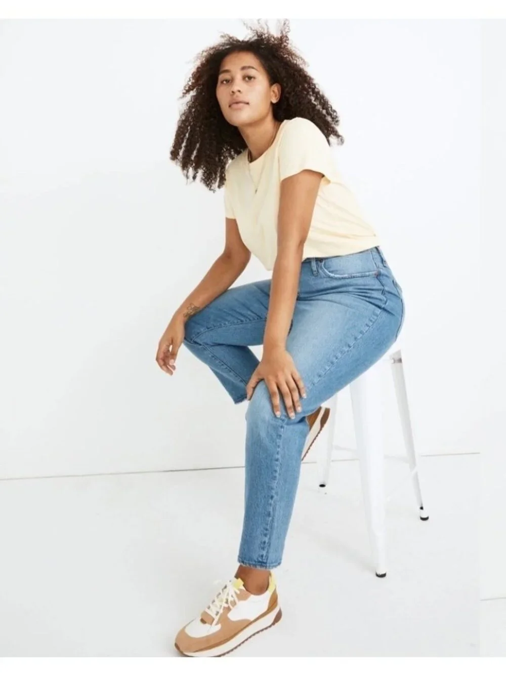 Madewell Womens High Rise Classic Straight Leg Jeans Size 25 Blue Preppy Casual - Picture 1 of 16